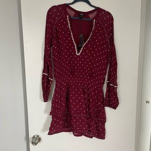 Paige NWT red smock dress